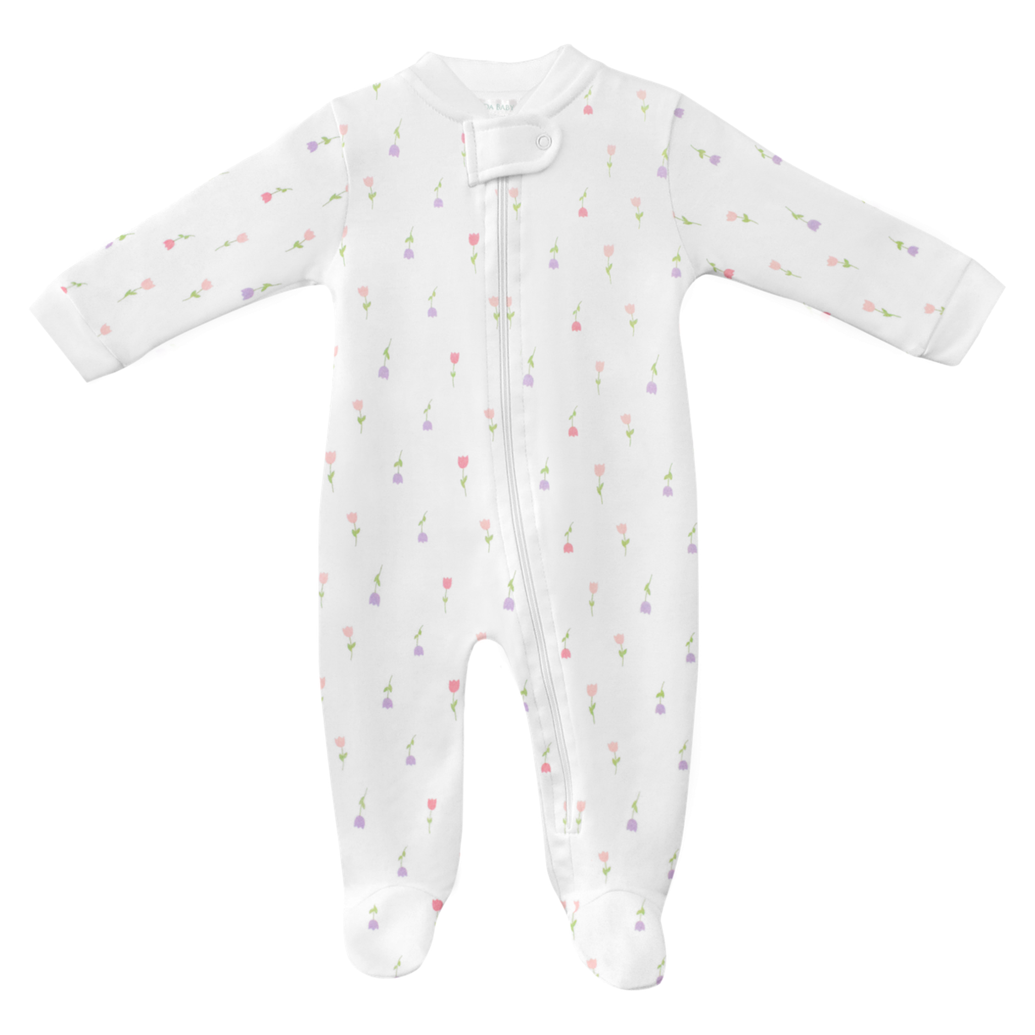 Bloom Tulip Zipper Footie