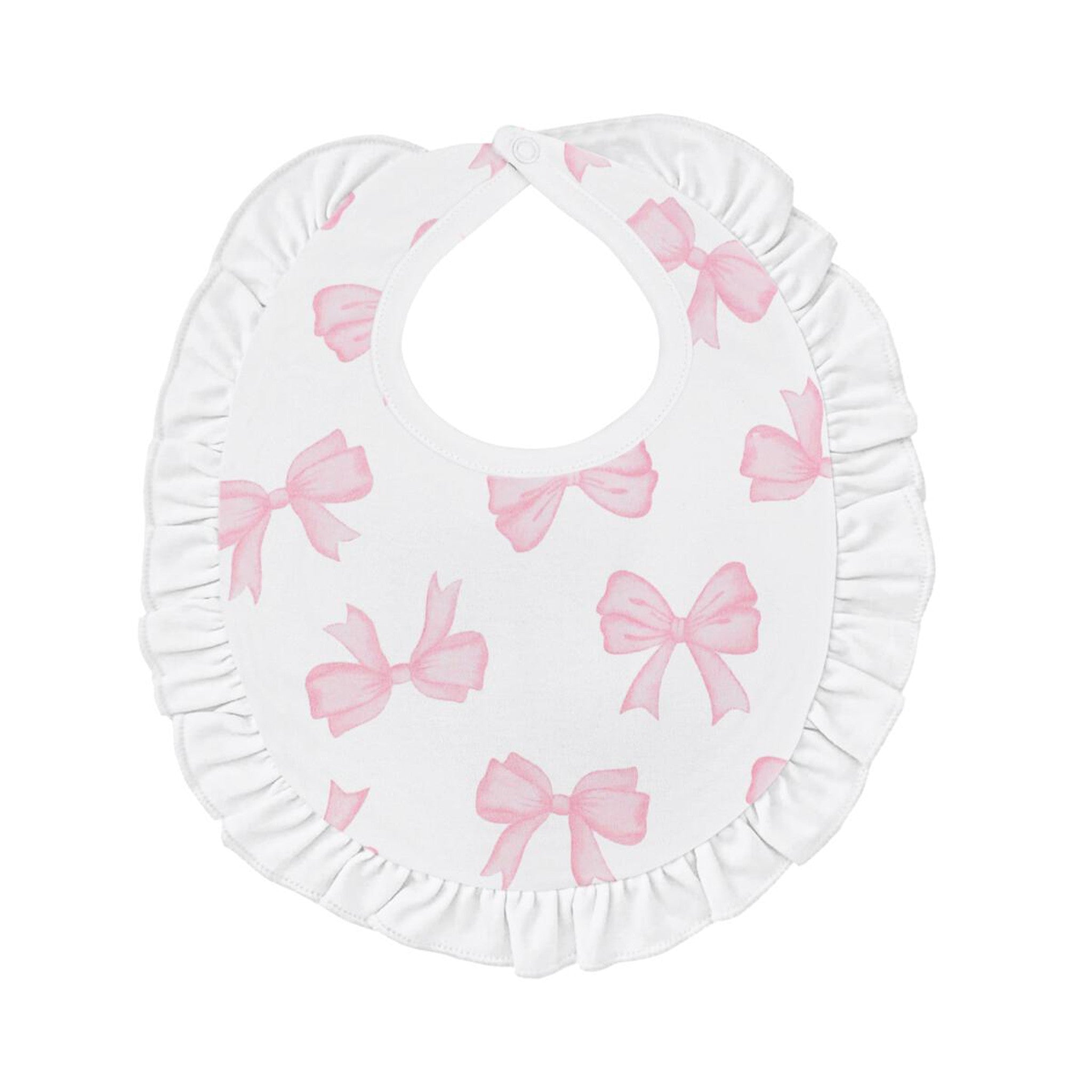 Watercolor Bows Bib