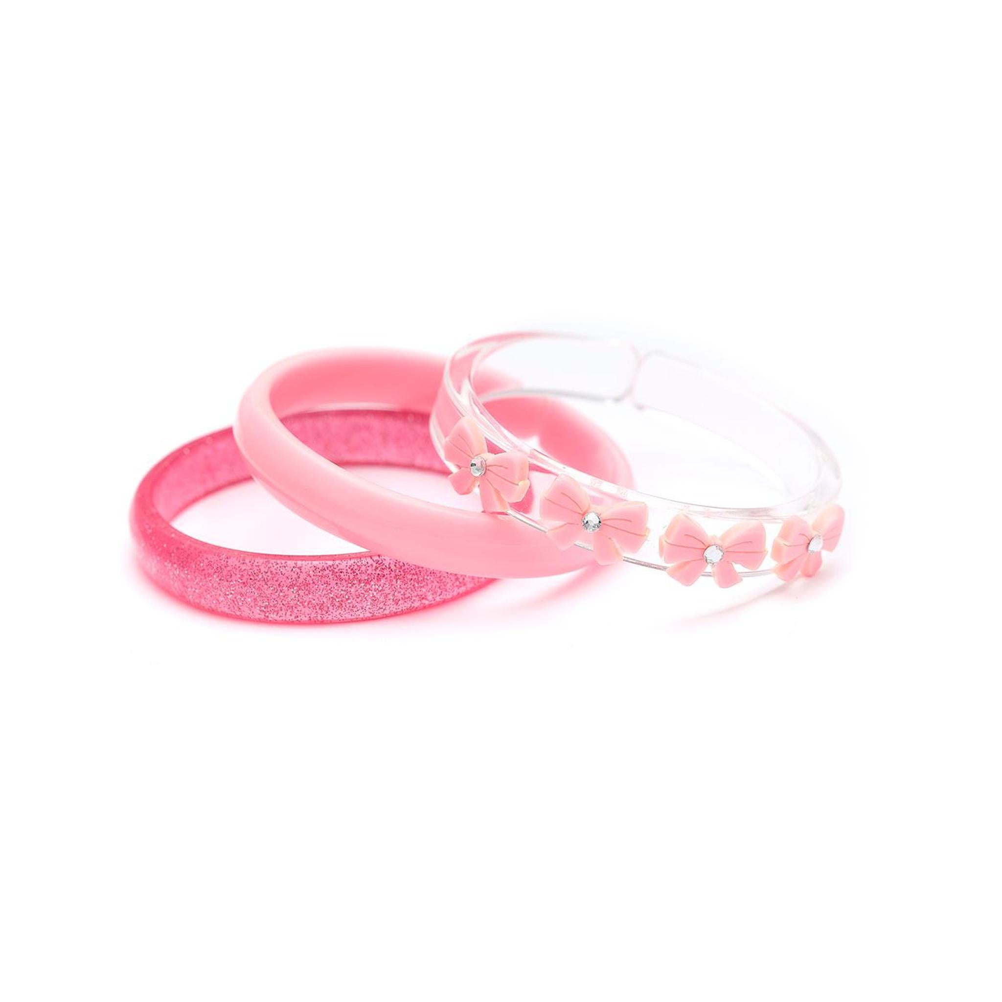 Bows Vintage Pink Bangles