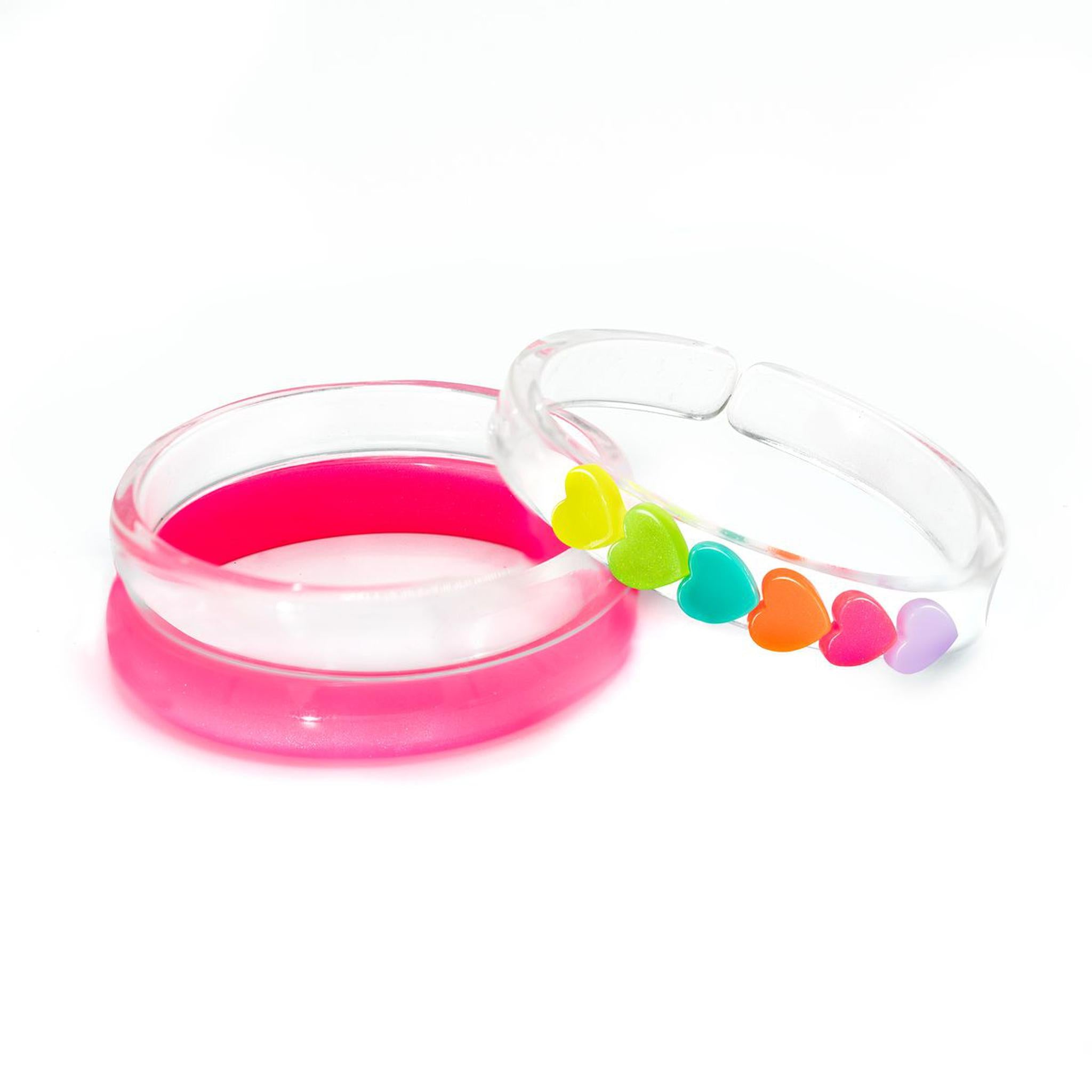 Hearts Neon Bangles