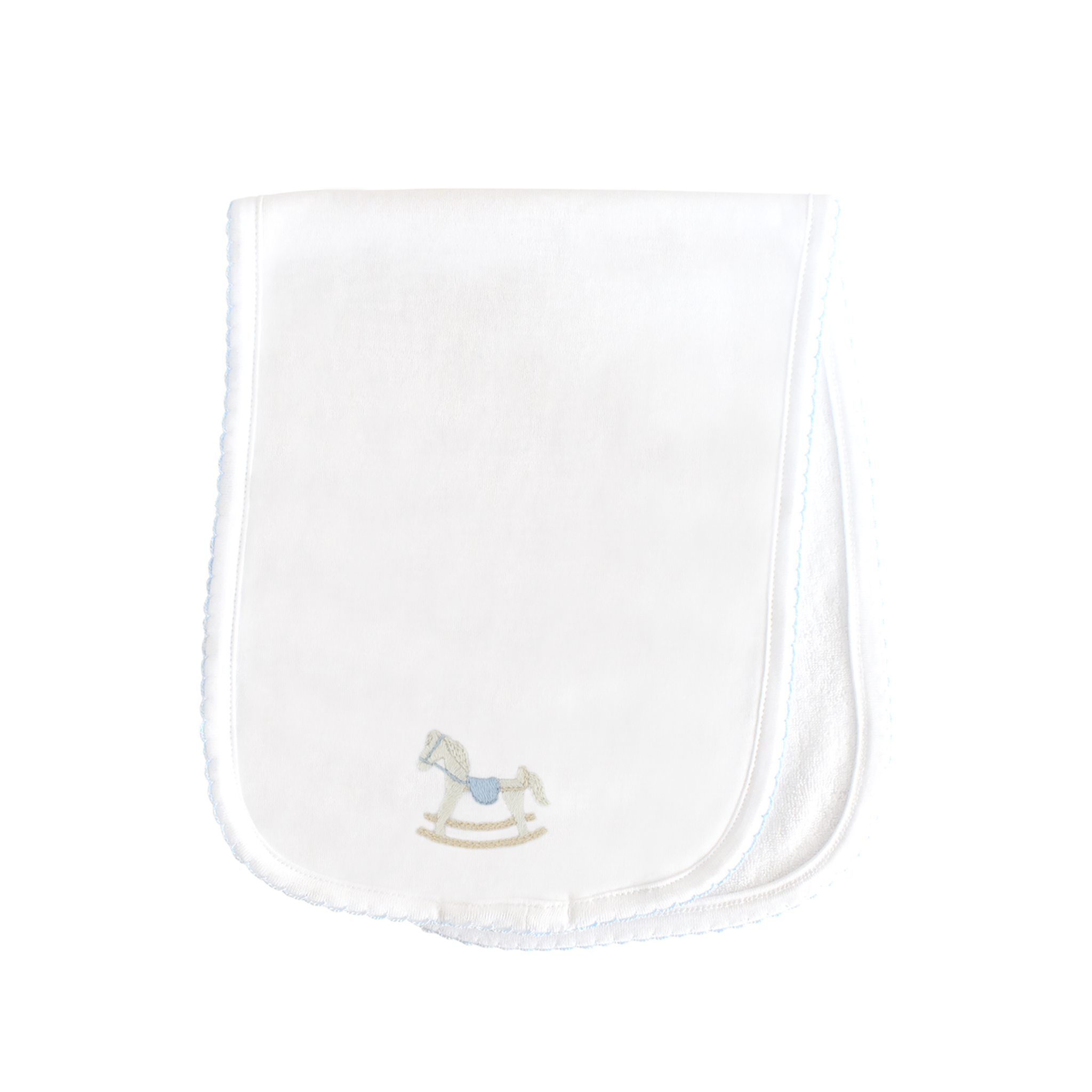 Embroidered Rocking Horse Burp & Bib