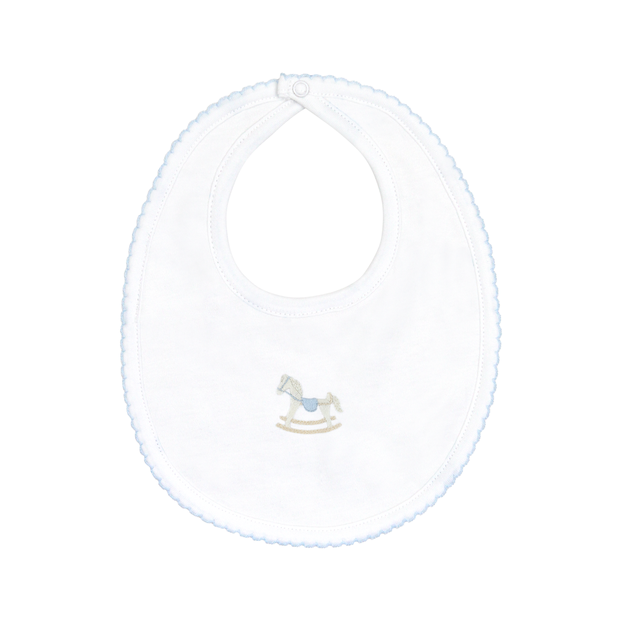 Embroidered Rocking Horse Burp & Bib
