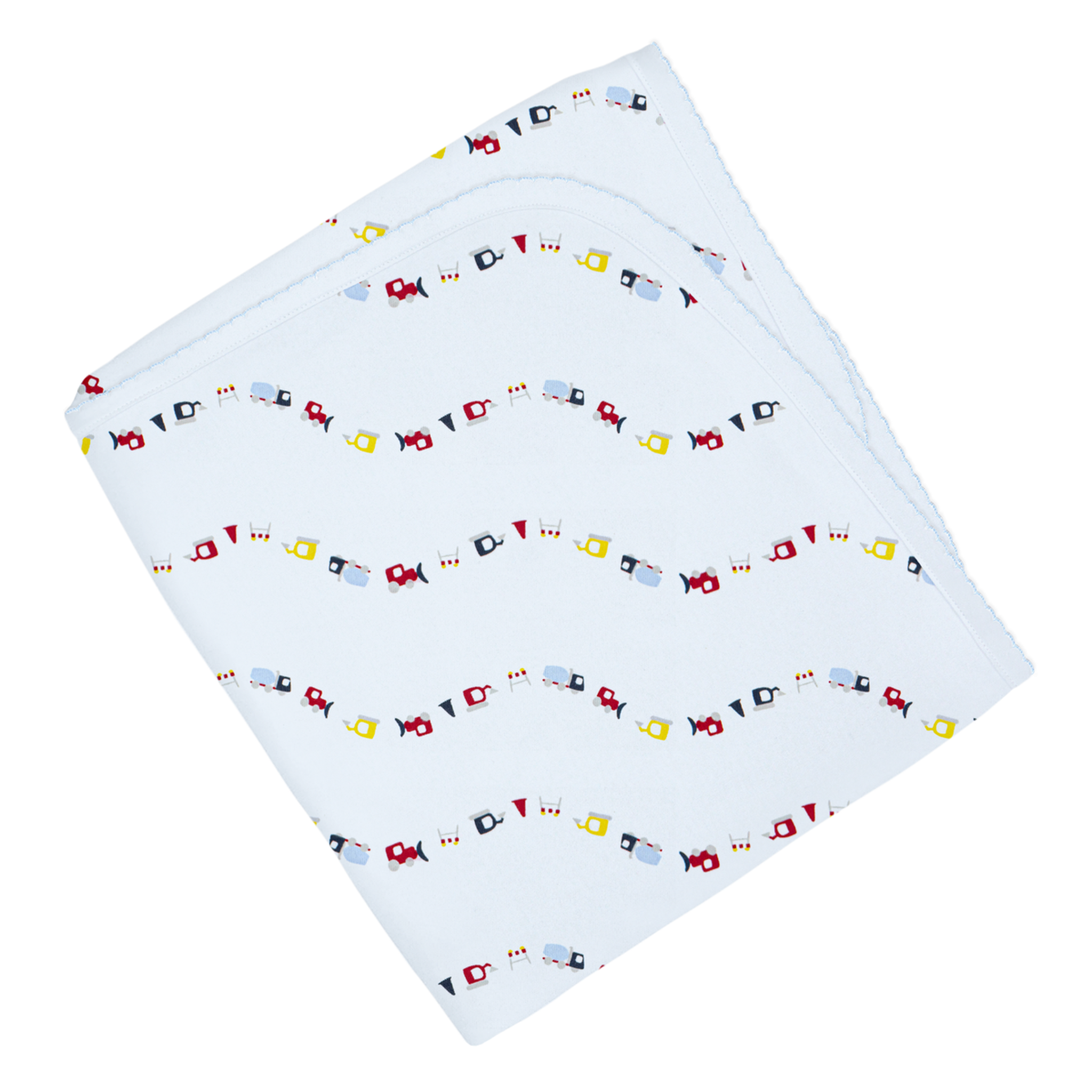 Mini Trucks Print Pima Blanket