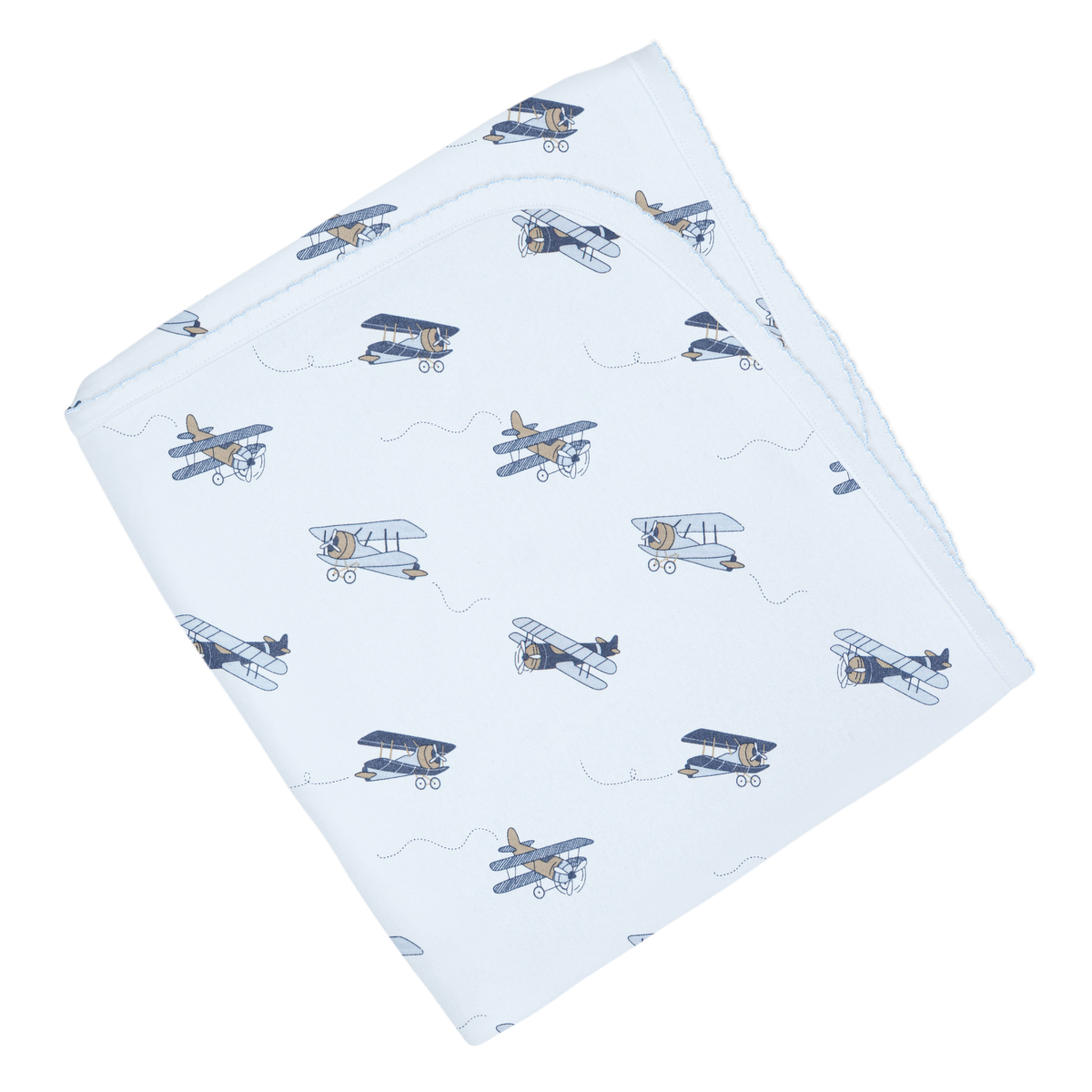 Enjoy the Flight Print Pima Blanket