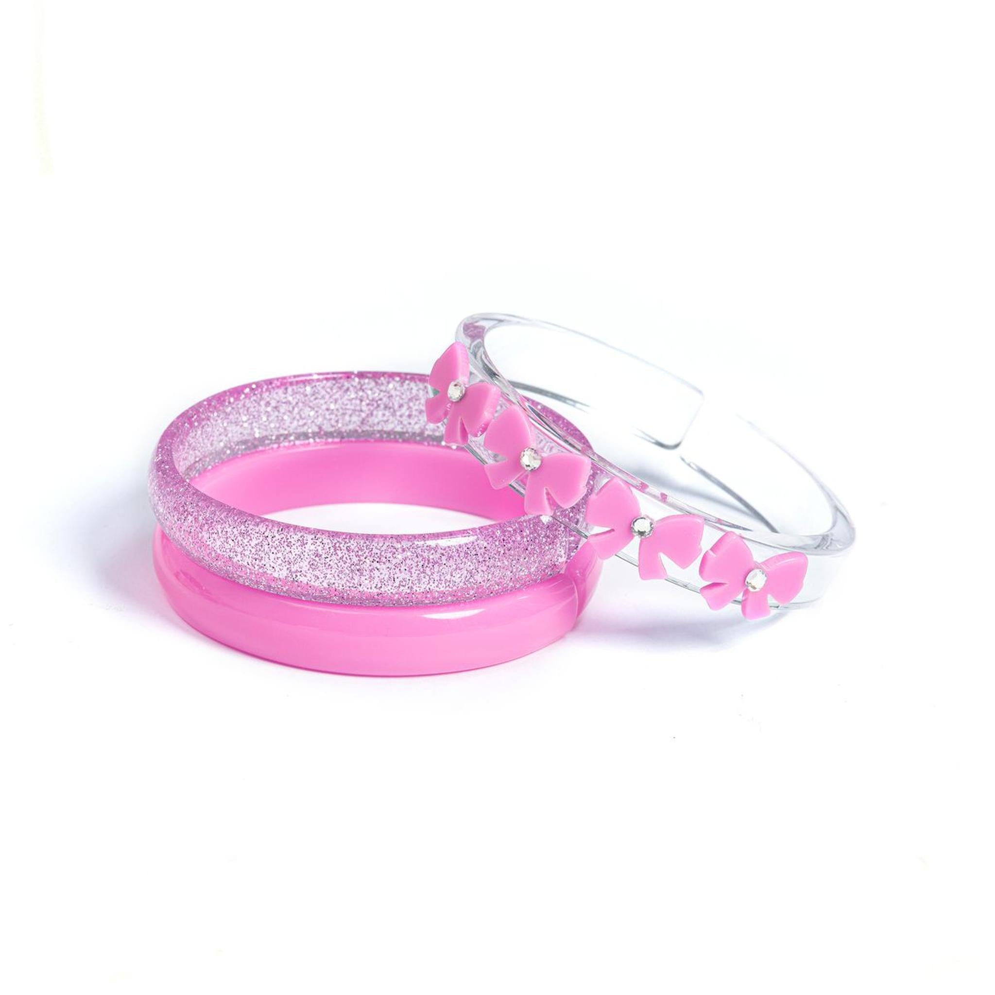 Bows Pink Bangles