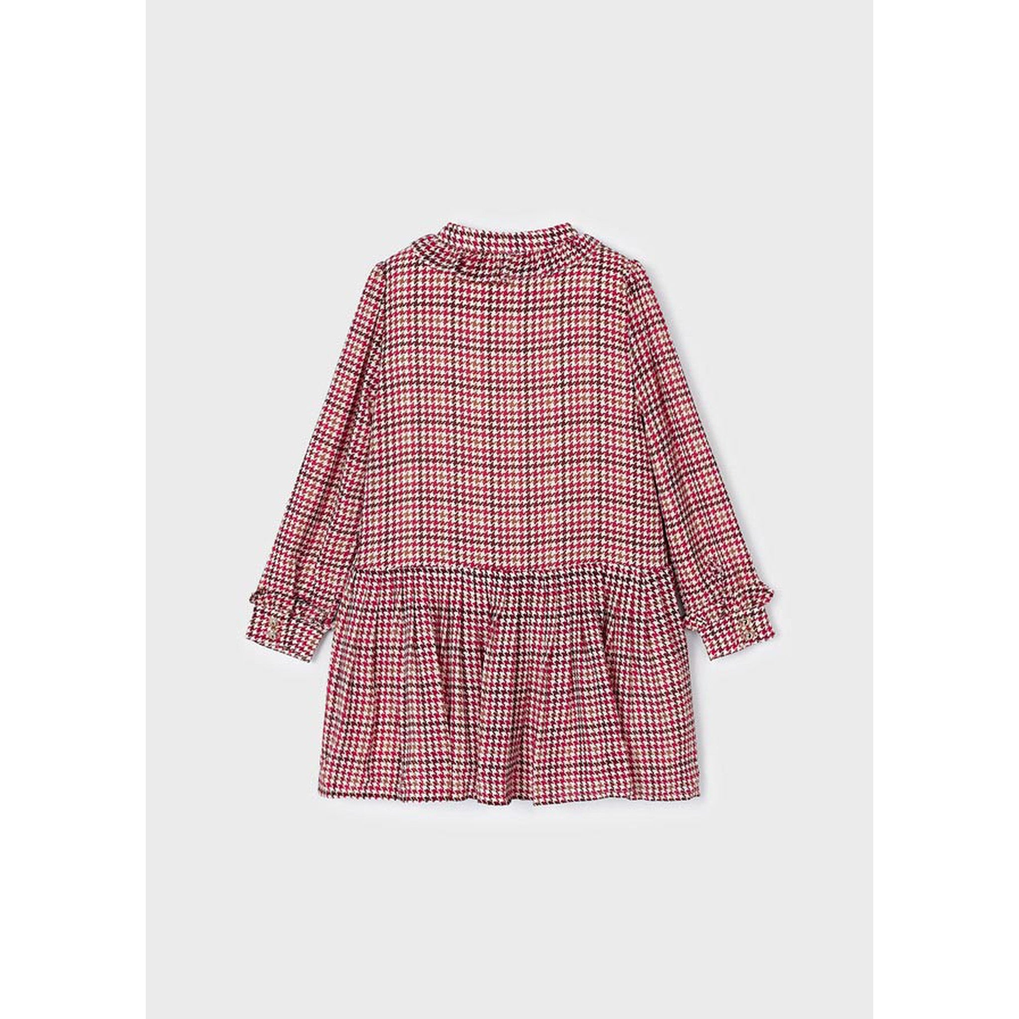 Chiffon houndstooth dress girl