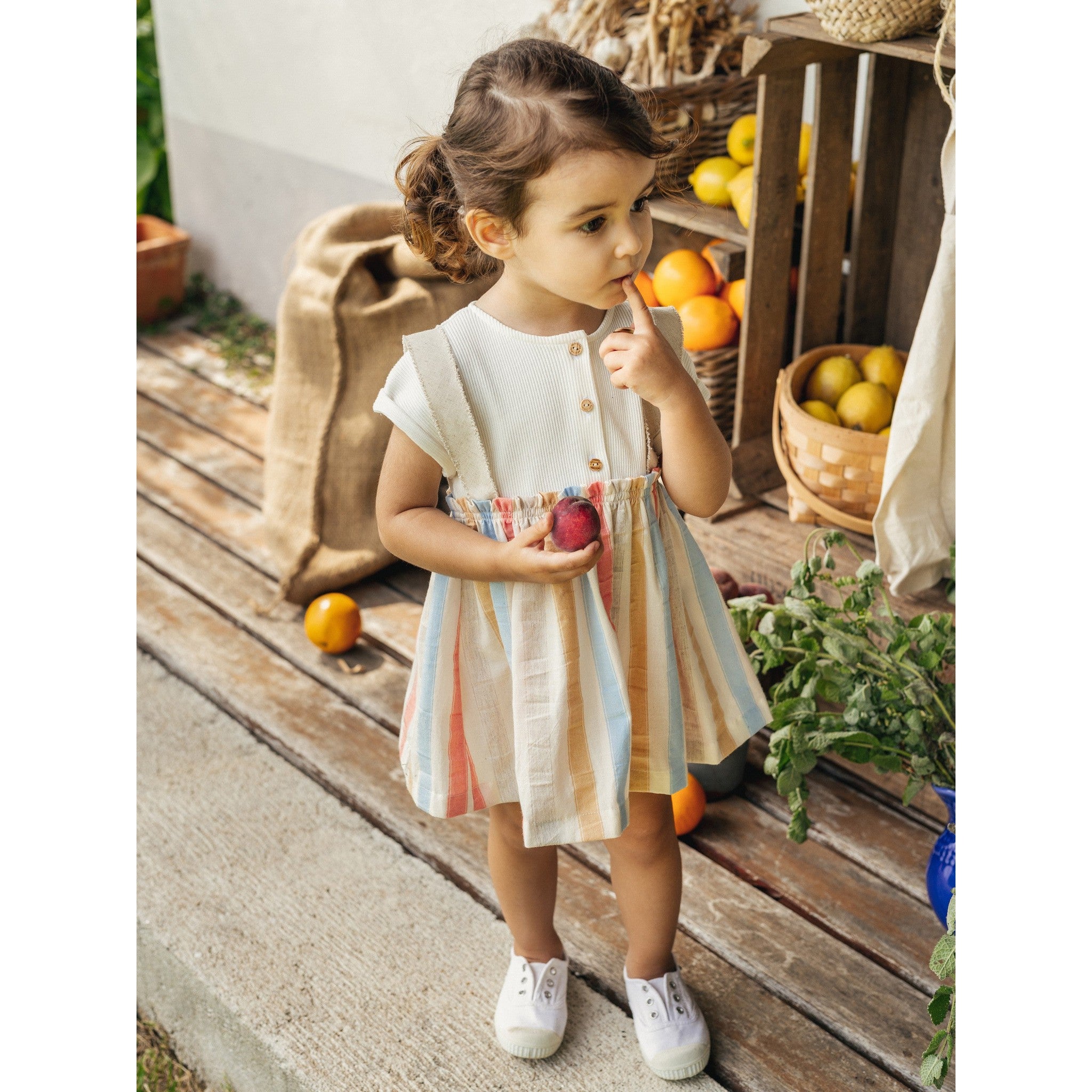 Mandarin Ribberd Jersey Dress