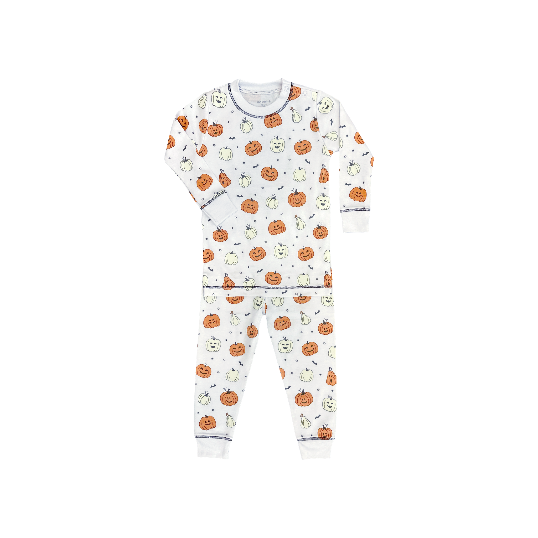 Spooky Pumpkins Glow-In-The-Dark Long Sleeve Pajama Set