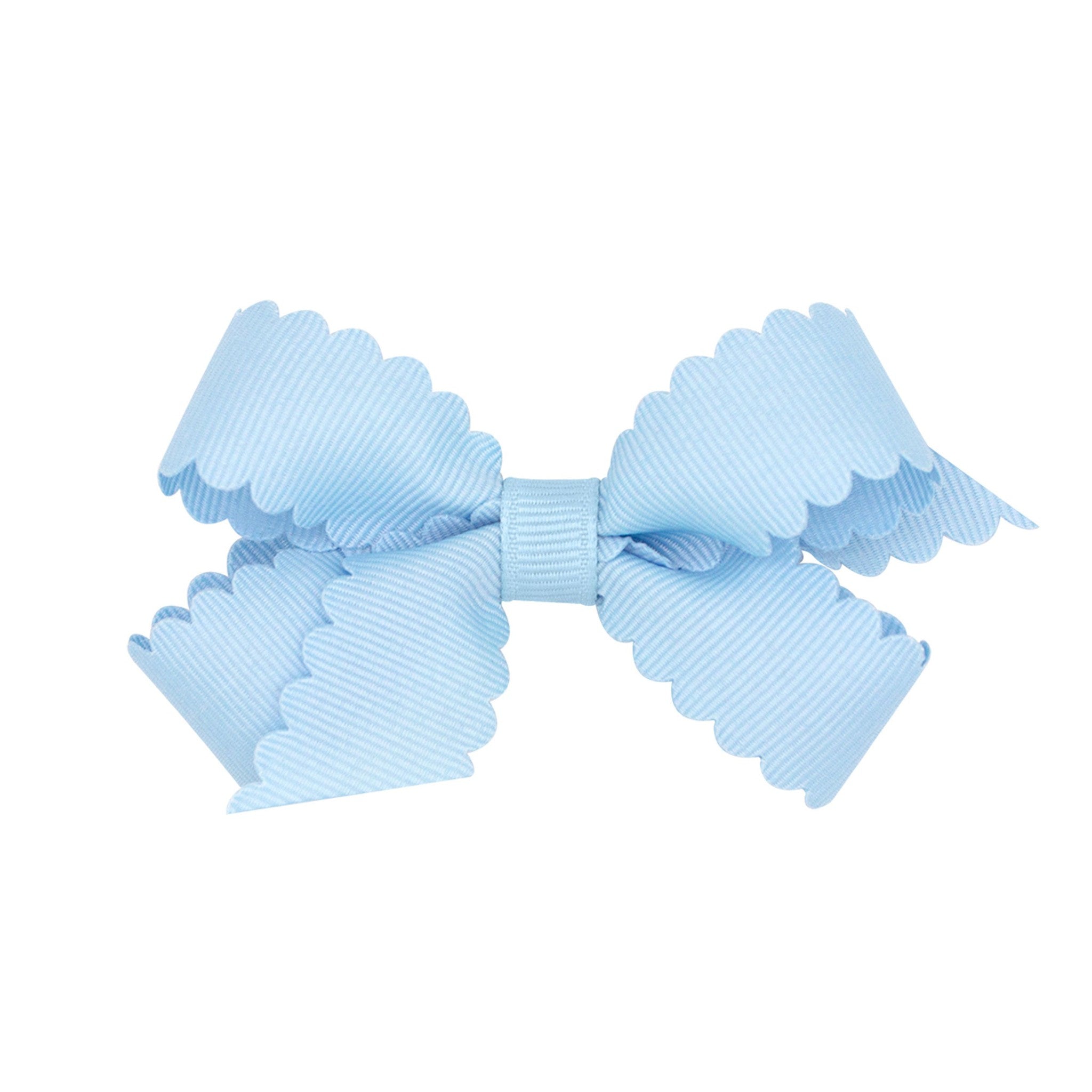 Mini Scalloped Edge Grosgrain Bow