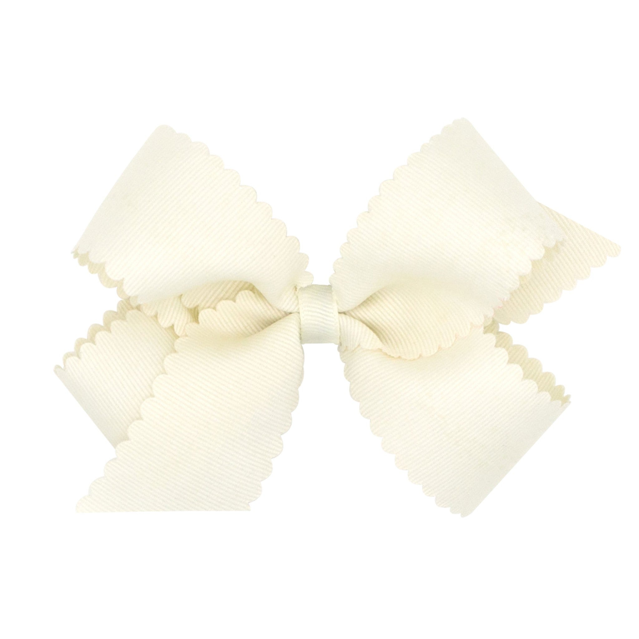 Medium Scalloped Edge Grosgrain Bow