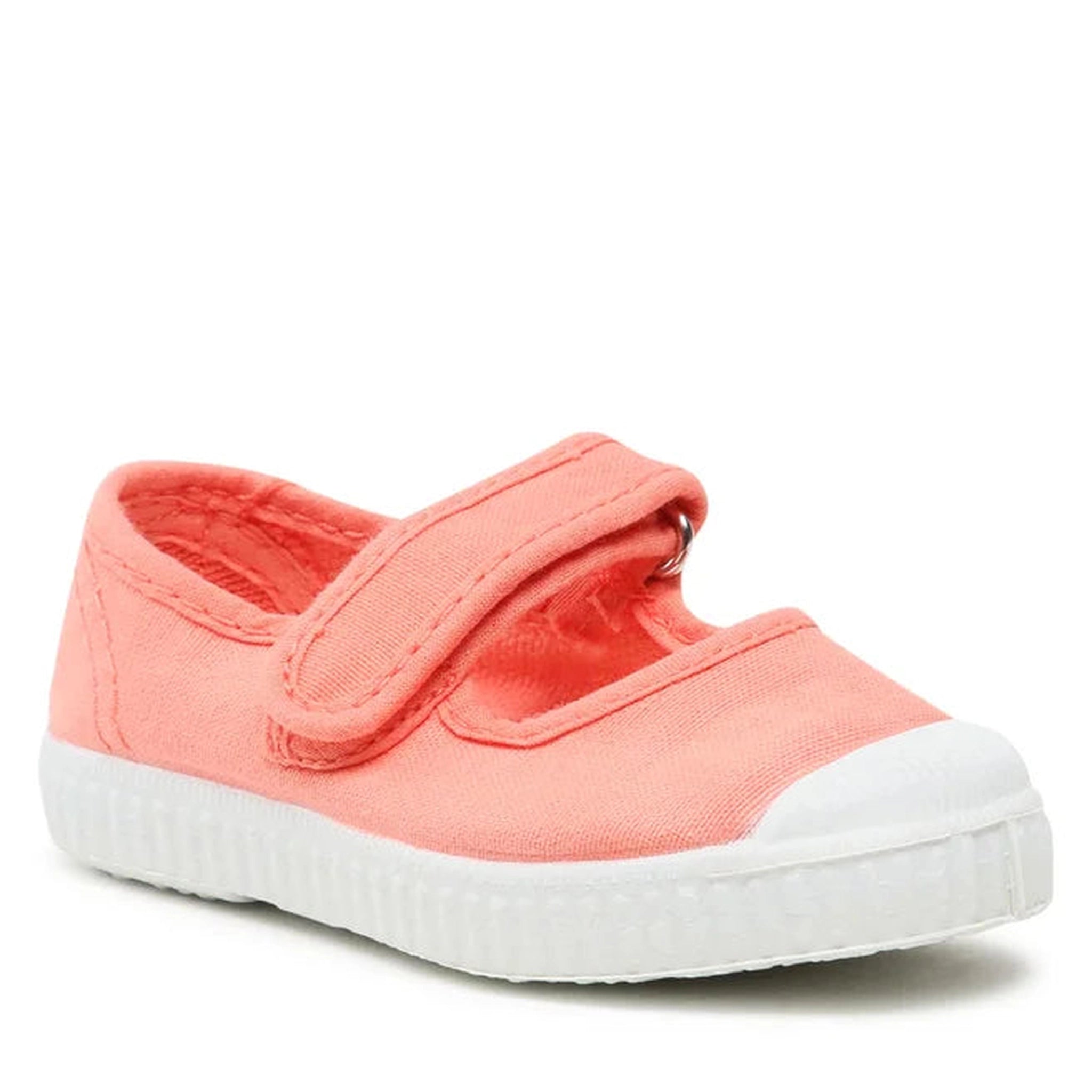 Velcro Mary Janes - Peach