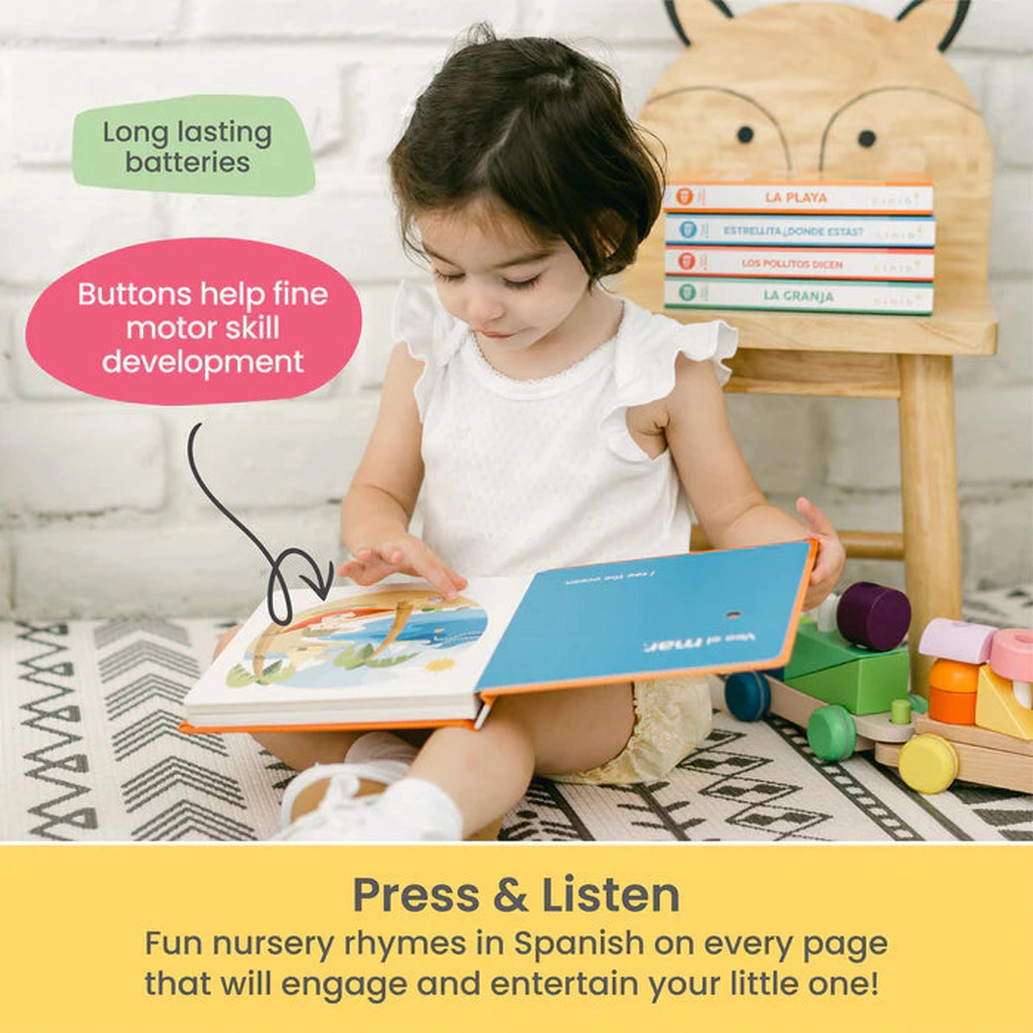 Los Pollitos Dicen & Other Nursery Rhymes Musical Book