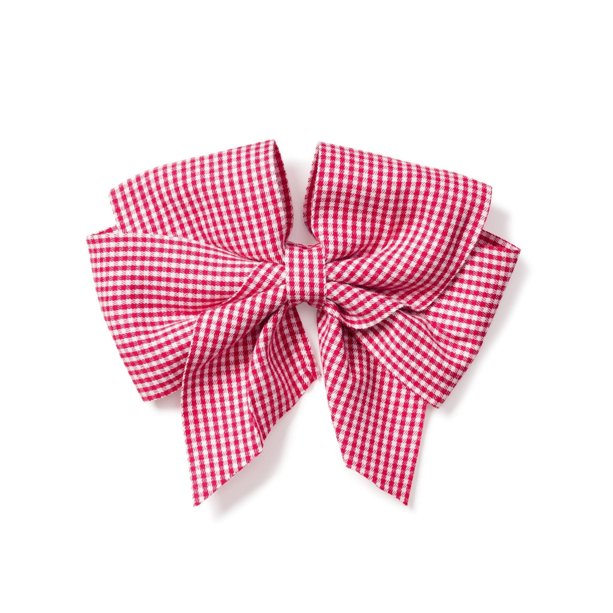 Red Mini Gingham Large Bows