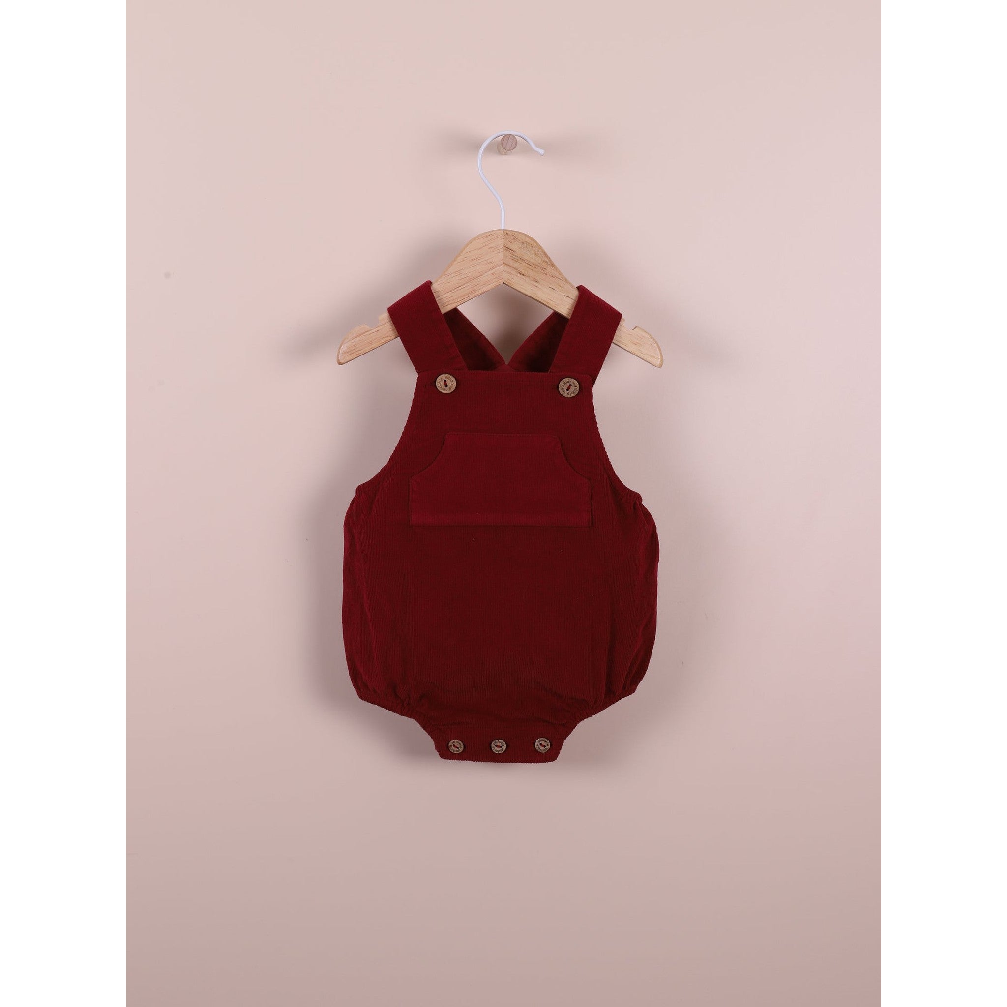 Corduroy Burgundy Romper