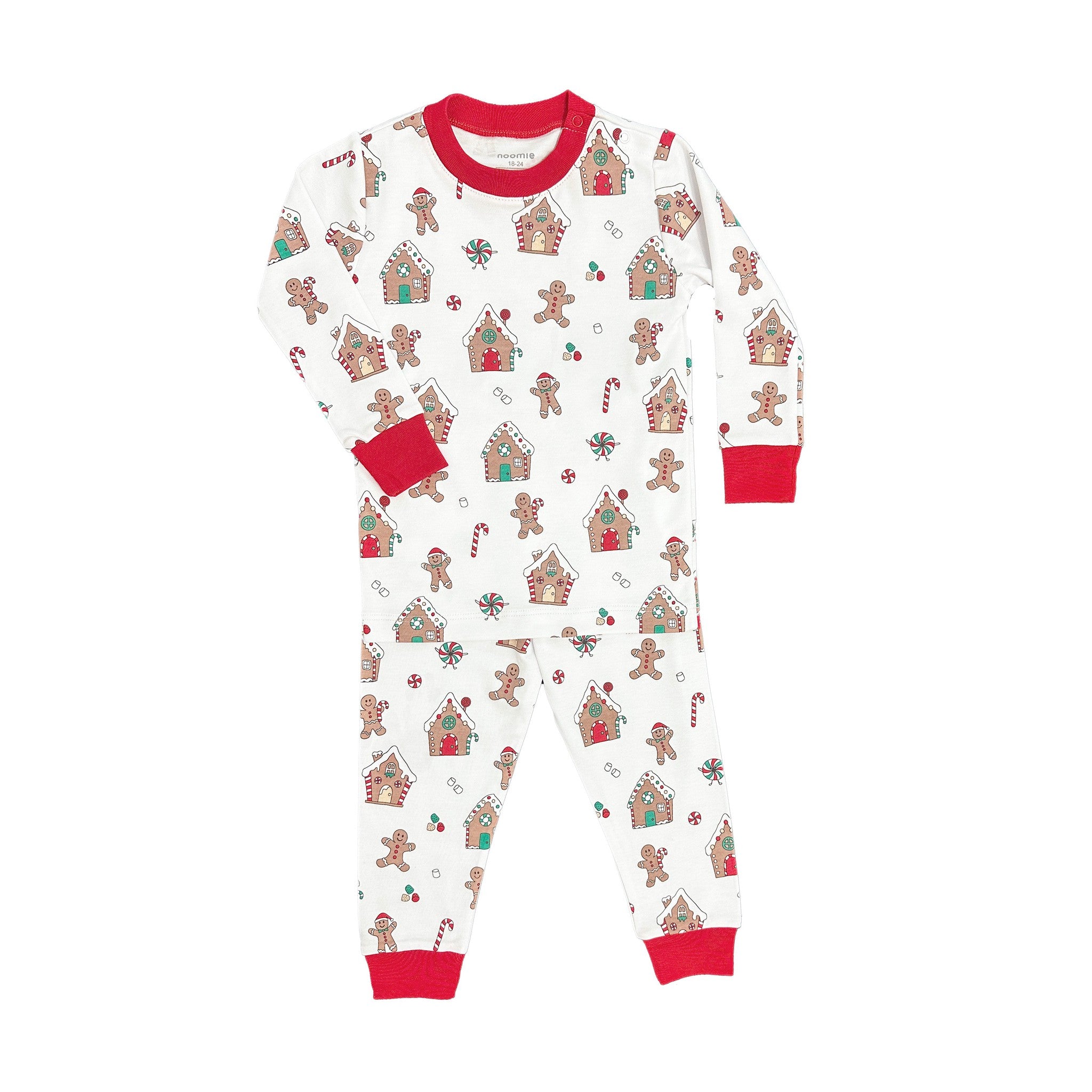 White Gingerbread Pajama Set