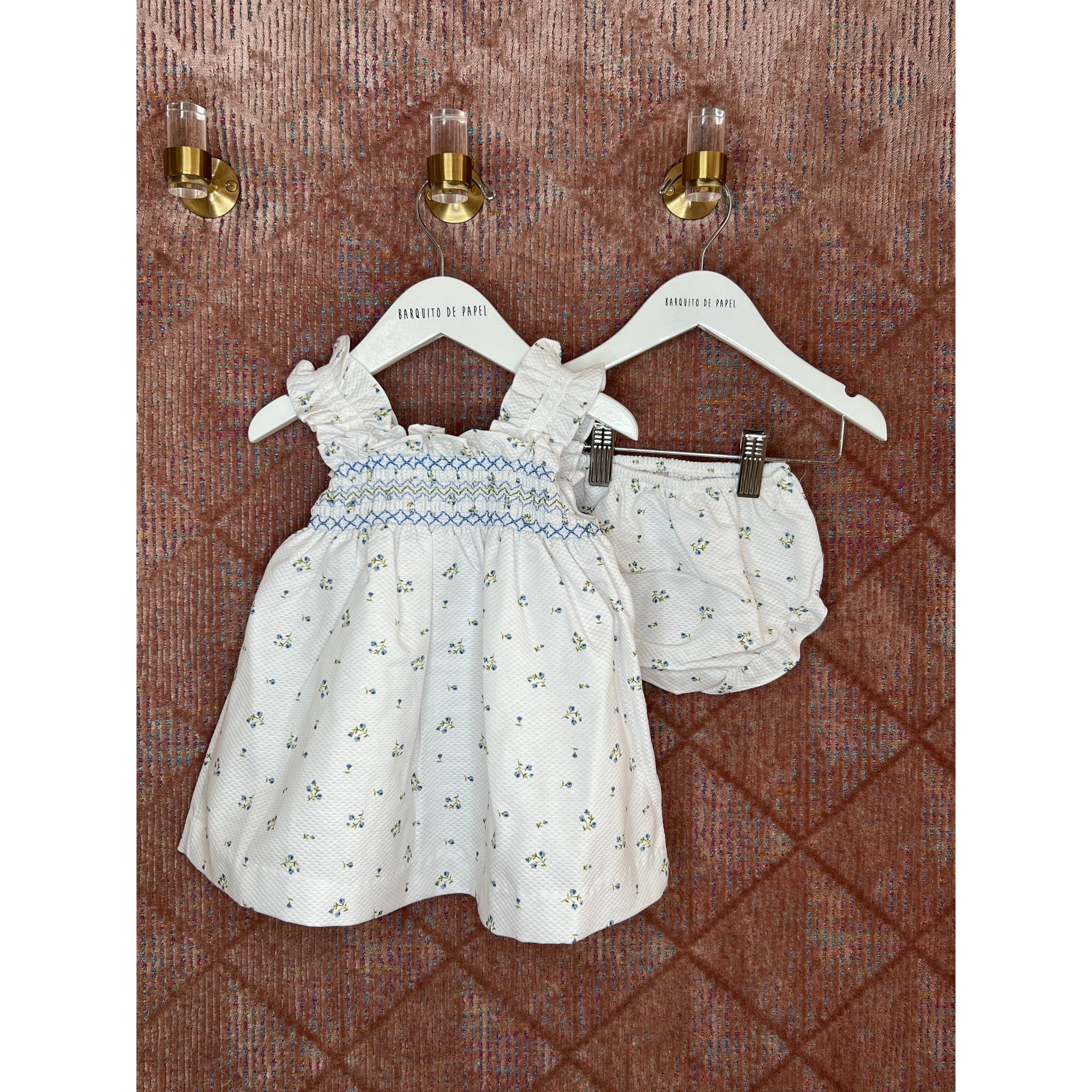 Bouquet Pique Bloomer Dress