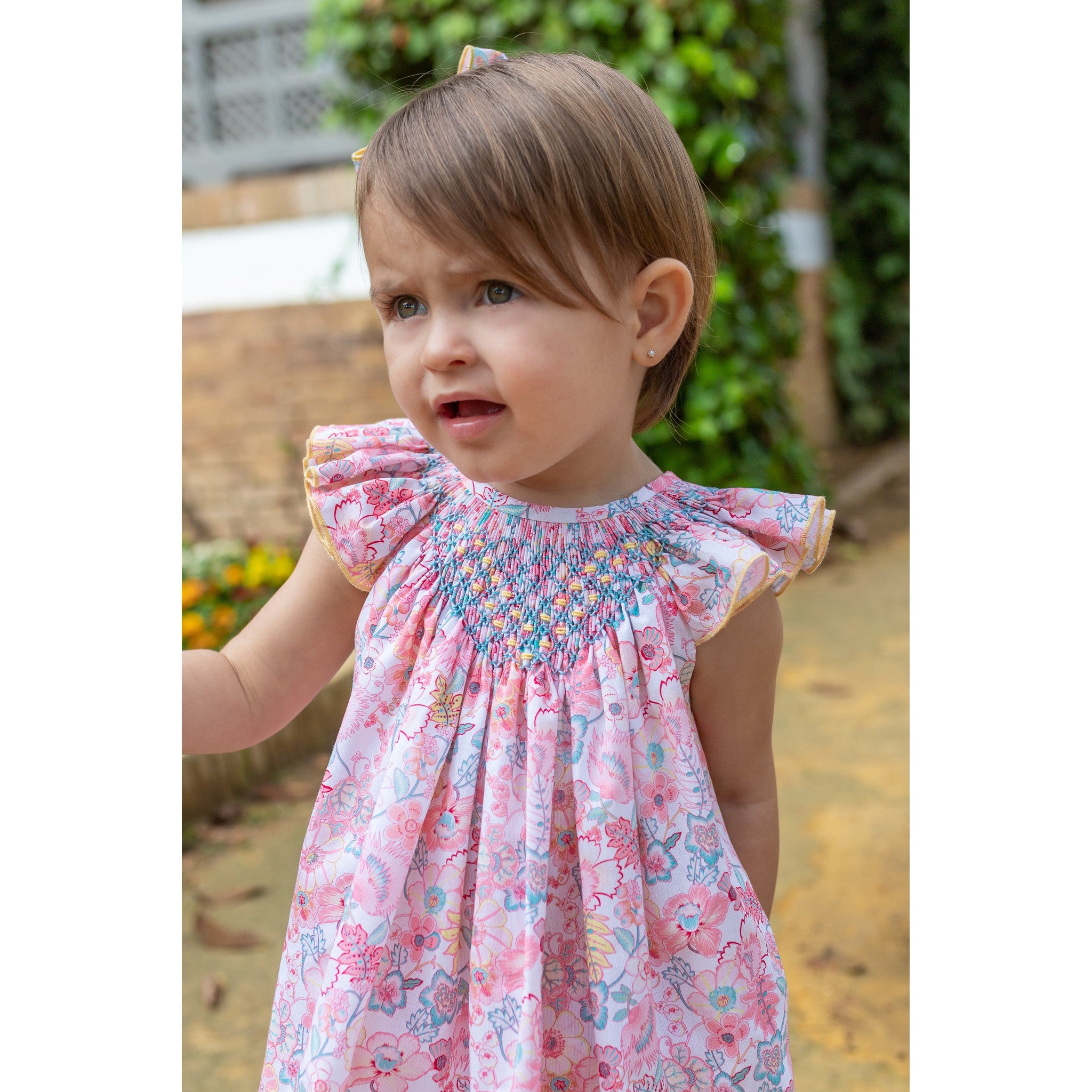 Coneflower Hand Smocked Dress