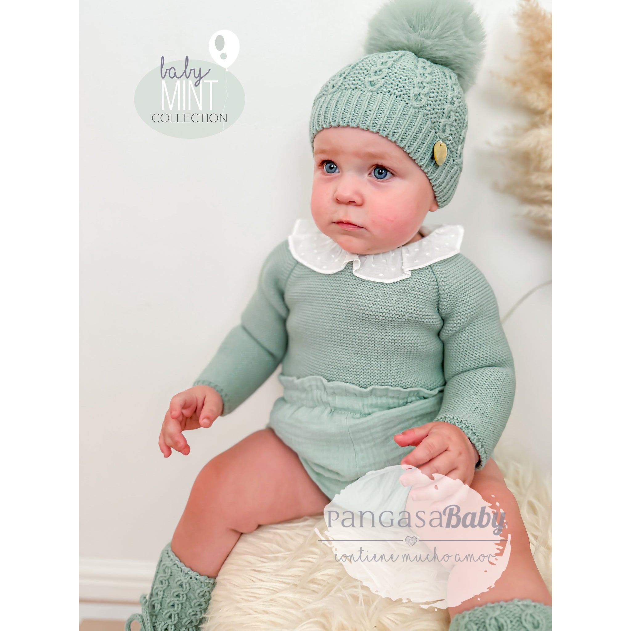 Mint Ruffle Bloomer Set