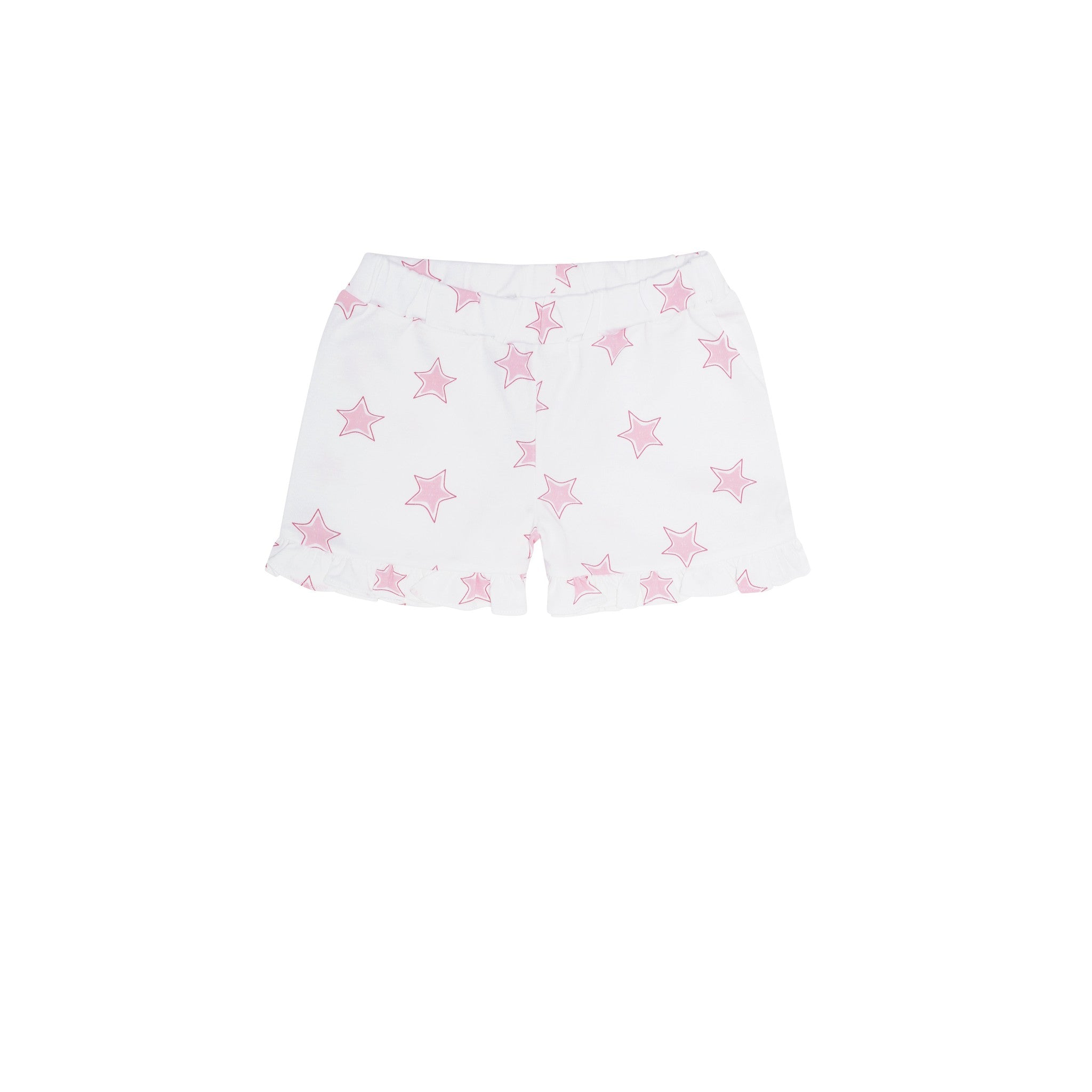 Pink Stars Pima Short Set