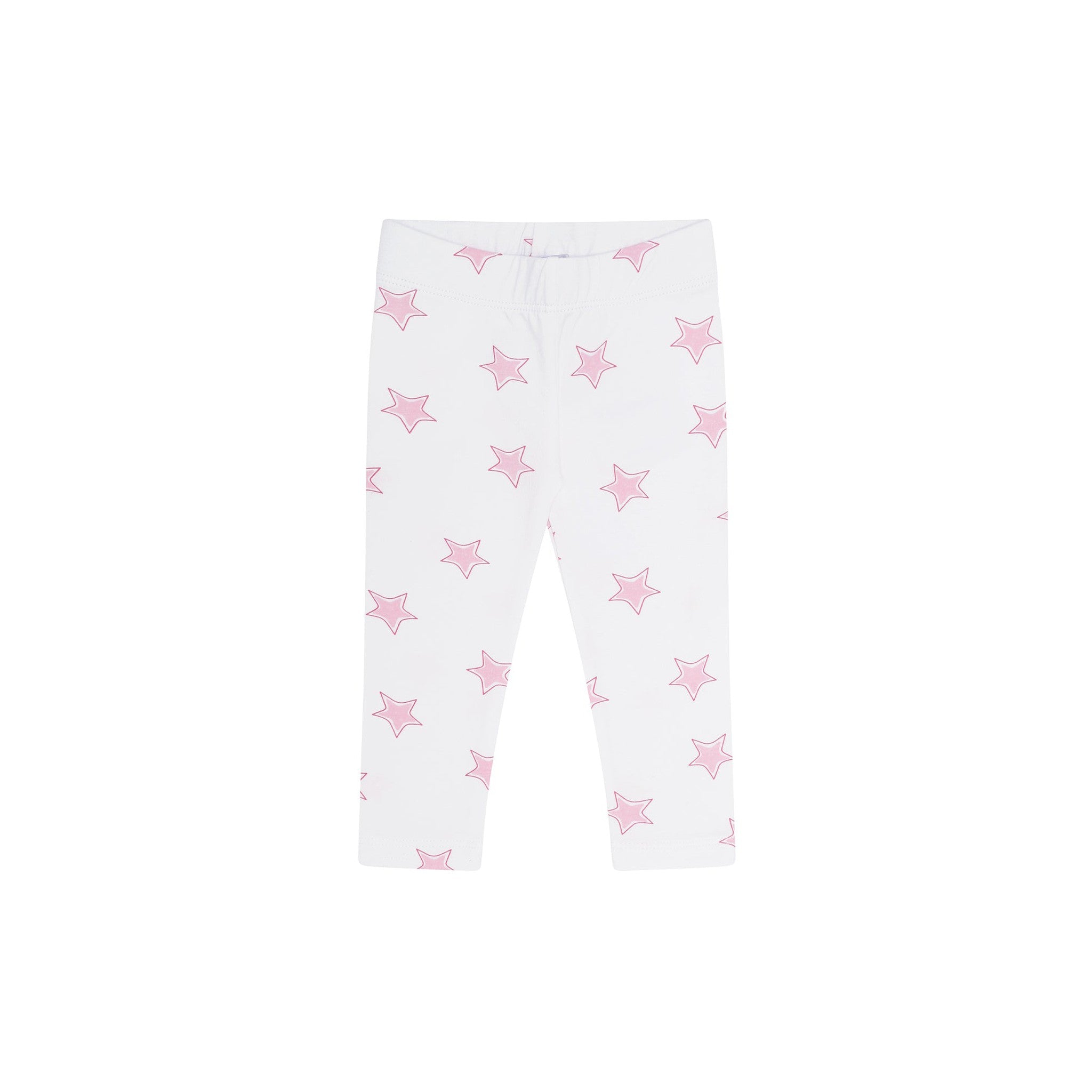 Pink Stars Pima Leggings Set