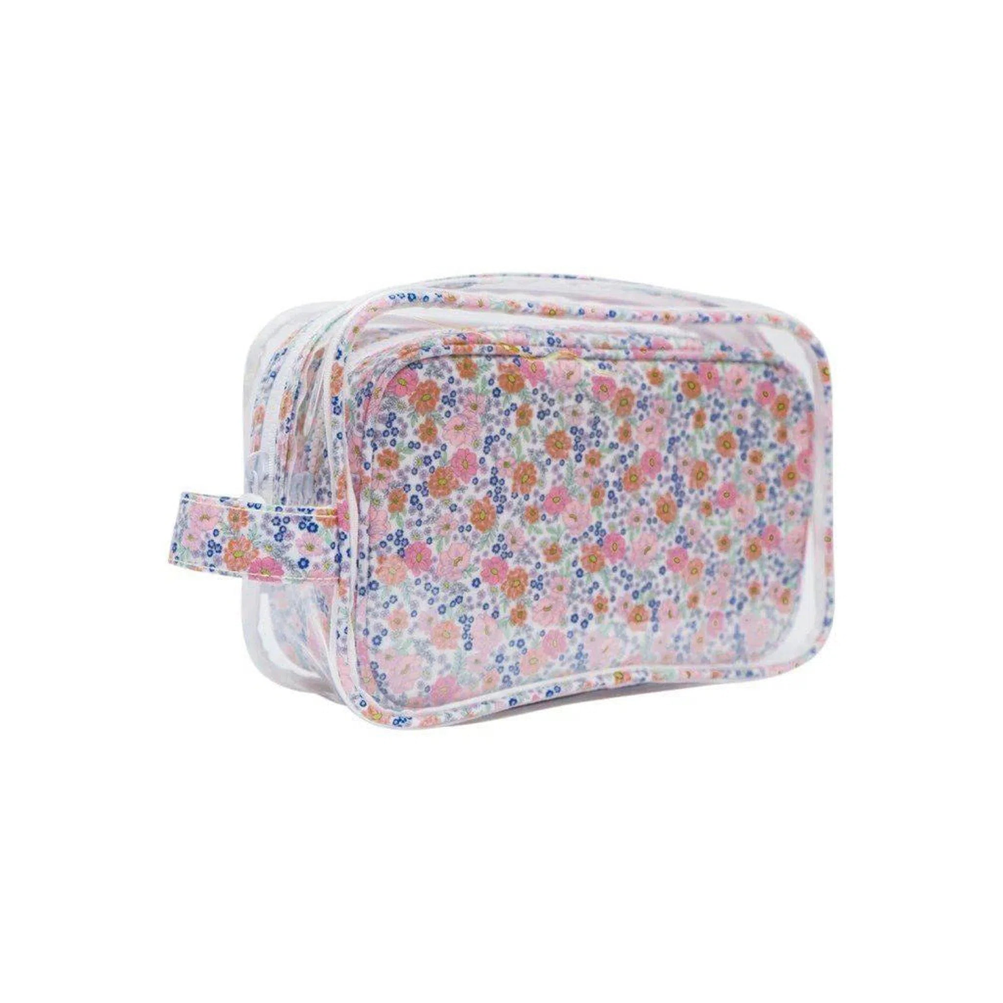 Duo Clear Pouch - Garden Floral