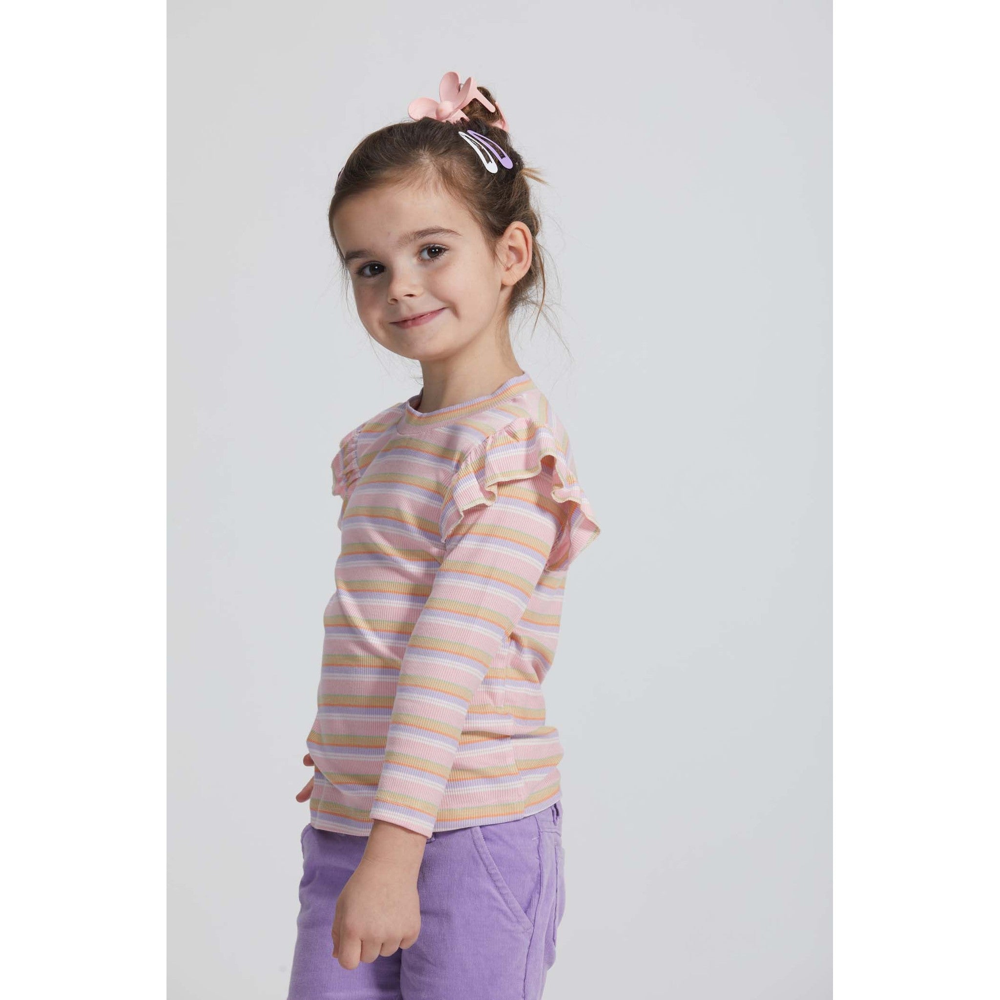 Sadie Top - Pastel Stripes