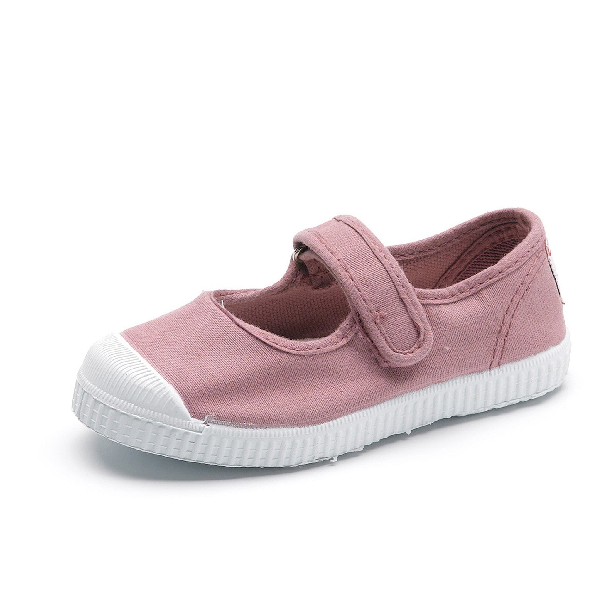 Velcro Mary Janes - Dusty Pink