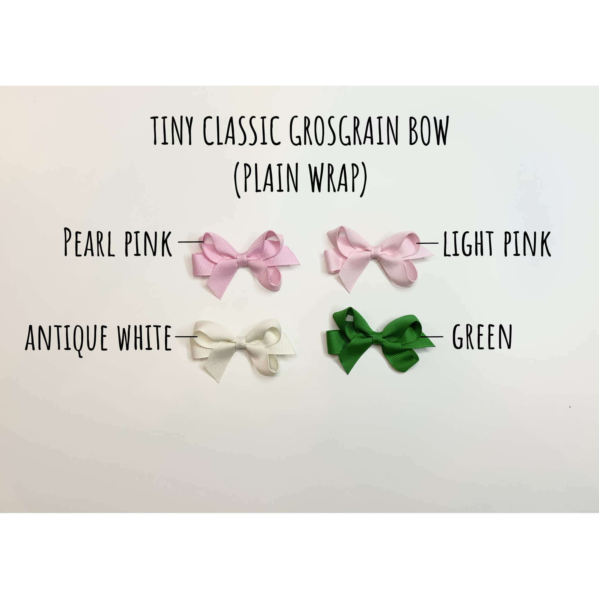 Tiny Classic Grosgrain Bow (Plain Wrap)